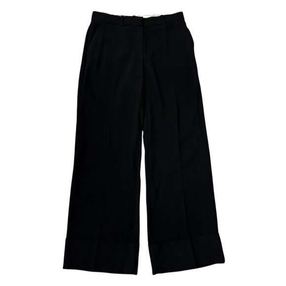 Mango Black Wide Leg Dress Trouser Pants Size 6 Careerwear Office Workwear - Picture 7 of 7